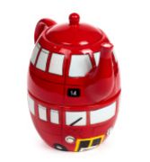 London Icons Red Routemaster Bus Ceramic Teapot &amp; Cup Set for 1
