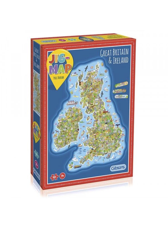 Great Britain &amp; Ireland Jigmap 250 piece Jigsaw Puzzle