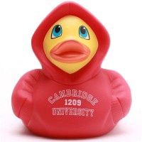 Cambridge University Red Hoodie  Rubber Duck