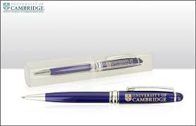 CU Dark Blue Ballpoint Pen in Clear Case