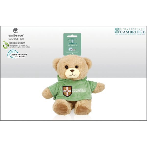 Cambridge University Fleece Plush Hoodie Soft Toy Bear 20cm