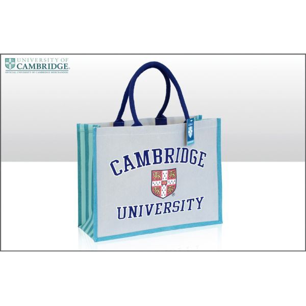 Cambridge University Shields Varsity Cotton Canvas Bag with gusset