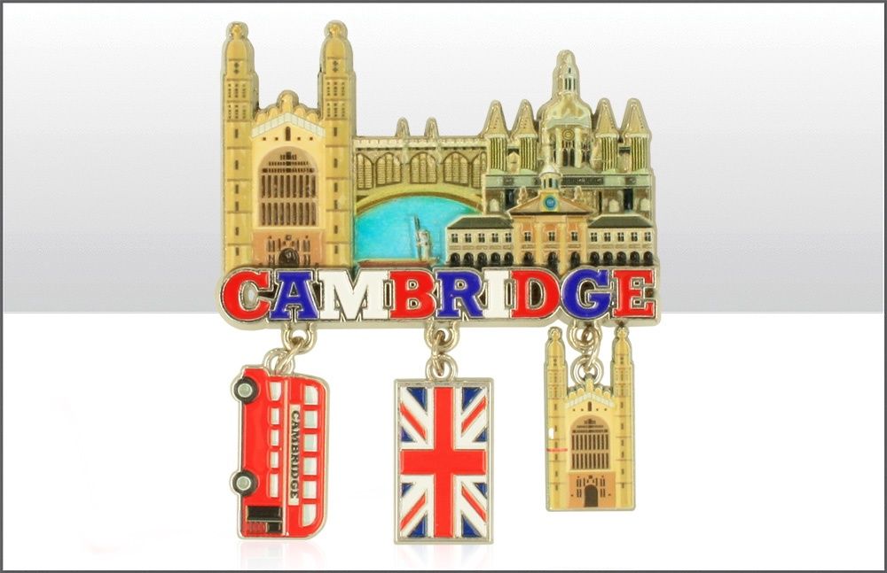 Cambridge Drop Charm Metal Magnet