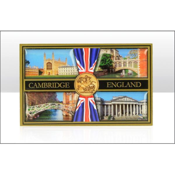 Glorious Cambridge Epoxy Coated Wooden Magnet