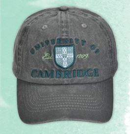 Cambridge Crest- Grey Cap