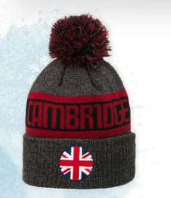 Cambridge Winter Hat with Pompon-Black/UJ