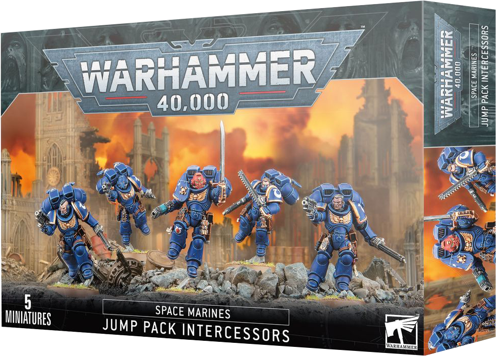 Space Marines: Jump Pack Intercessors (5 Miniatures)