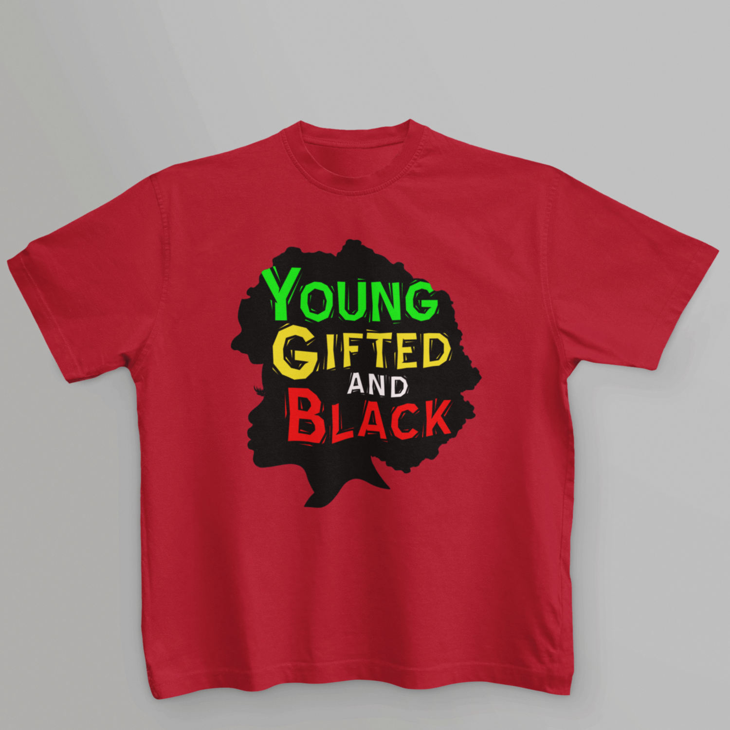 Youth-Young, Gifted, Black, Select your color: Red