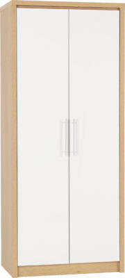 Seville 2 Door Wardrobe White Gloss