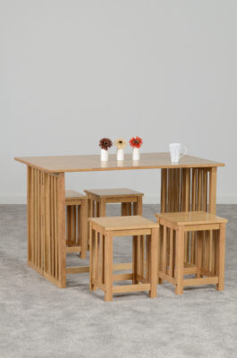 Richmond Foldaway Dining Set with 4 Stools