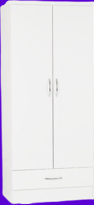 Nevada 2 Door Wardrobe White