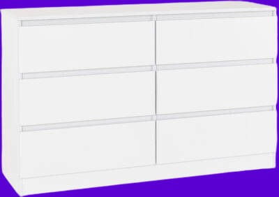 Malvern 6 Drawer Chest White