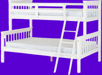 Neptune Triple Sleeper Bunk Bed White