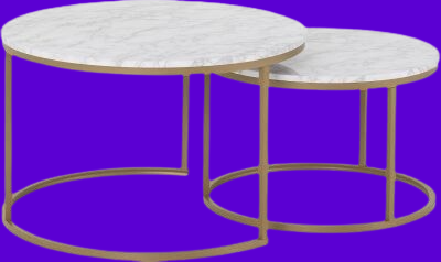 Dallas Round Coffee Table Set