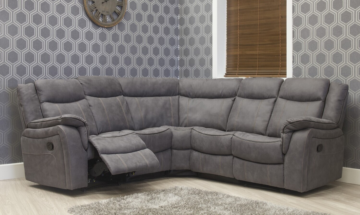 Brooklyn Charcoal / Sofa - Couch/ CORNER UNIT