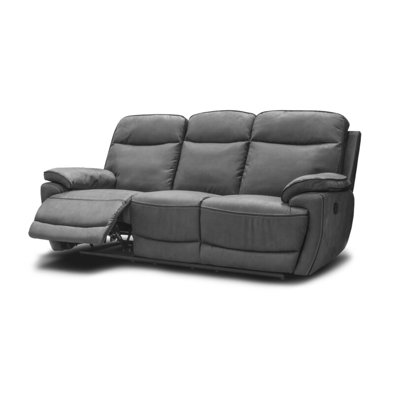 Lotus Charcoal / Sofa - Couch / 3+1+1