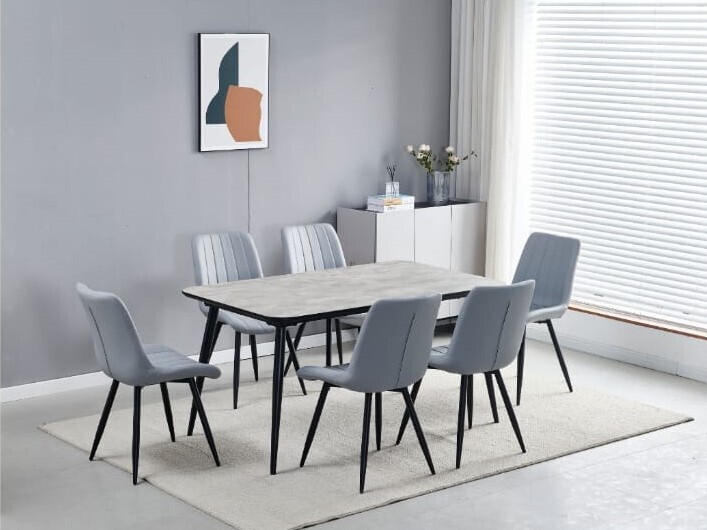 Newark Elegant 7-Piece Dining Set - Luxurious Dining Experience