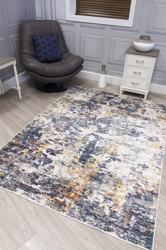 Mutriadlticoloured Abstract Rug - Boho Twilight