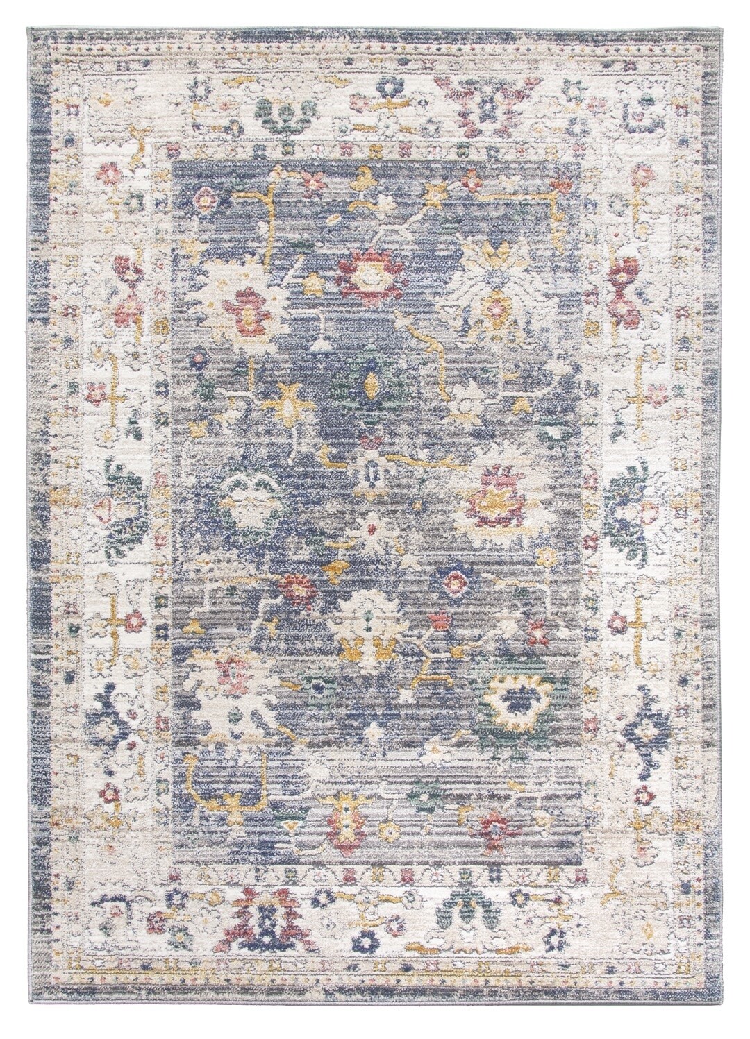 Grey Distressed Rug - Boho Vesta