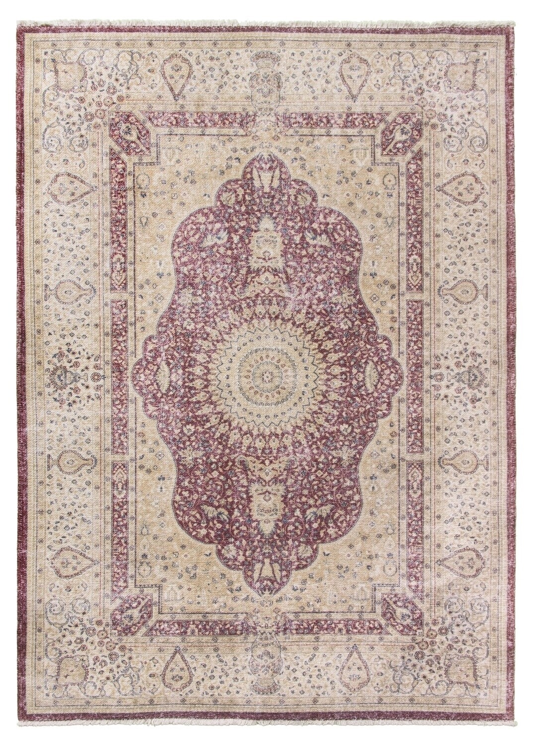 Red Cream Modern Rug - Modena Shiraz