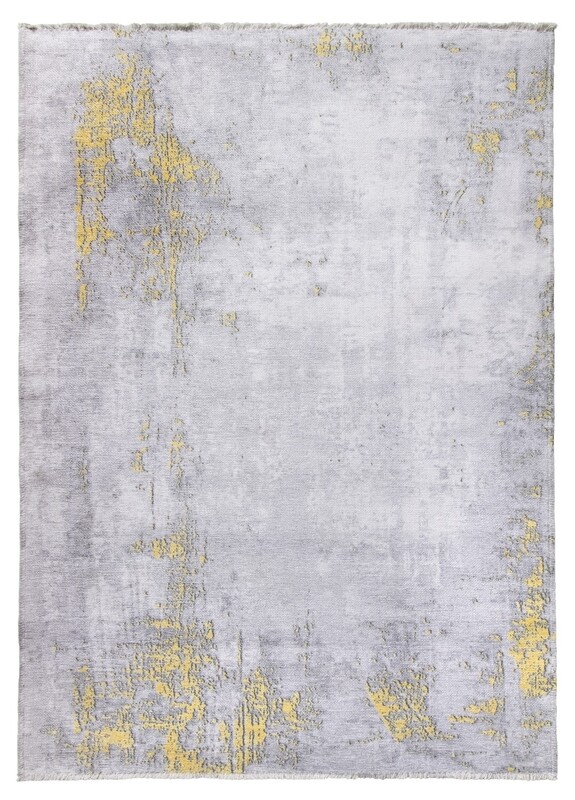 Grey Yellow Abstract Rug - Modena Puccini