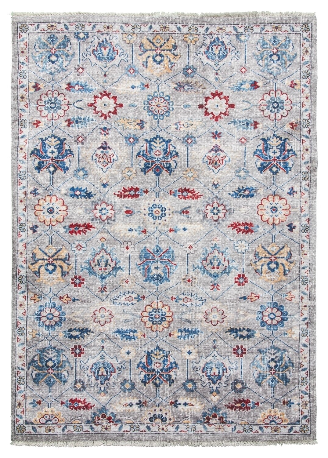 Grey / Multicoloured Modern Rug - Modena Nadia