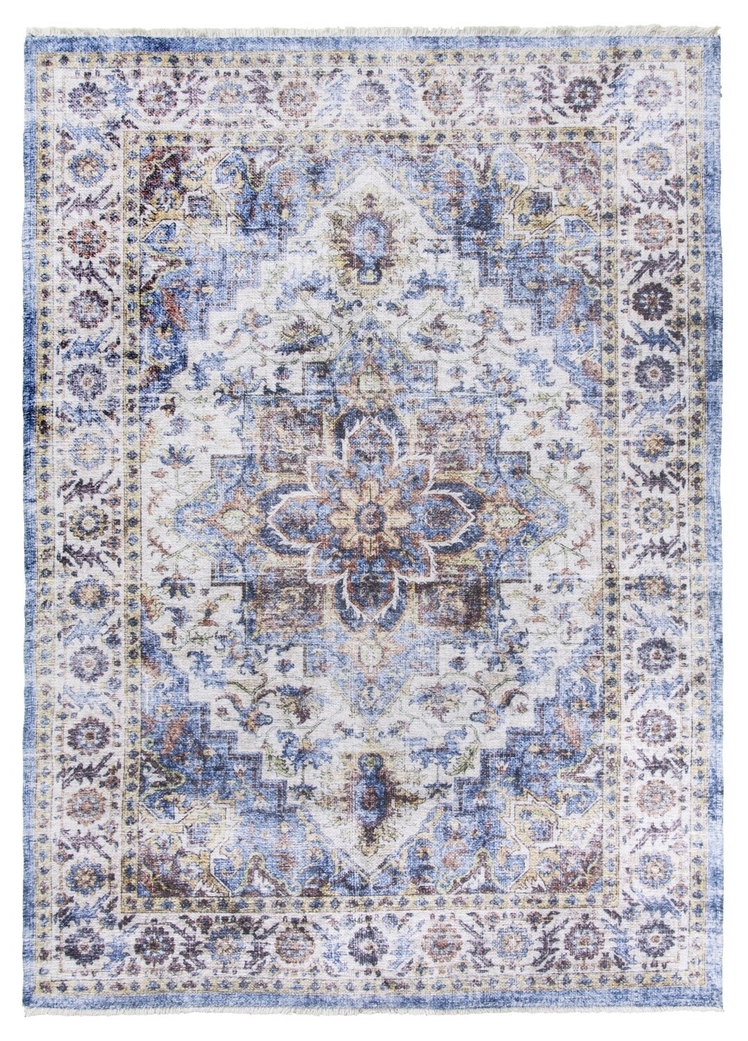 Blue Cream Modern Rug - Modena Vita
