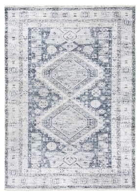 Blue Cream Modern Rug - Modena Giza