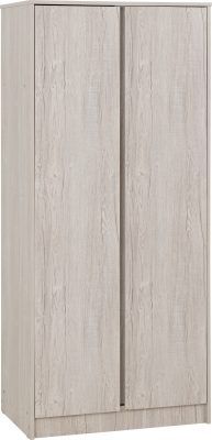 Malvern 2 Door Wardrobe – Urban Snow | Contemporary Bedroom Storage