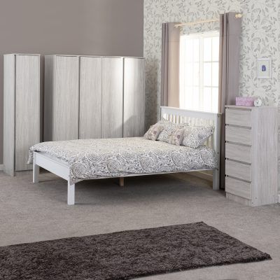 Malvern 4 Door Wardrobe – Urban Snow | Spacious Contemporary Bedroom Storage