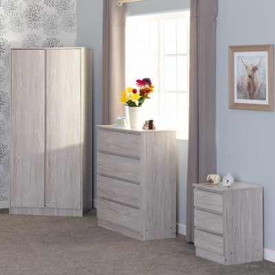 Malvern Trio Bedroom Set – Urban Snow | Complete Contemporary Bedroom Solution