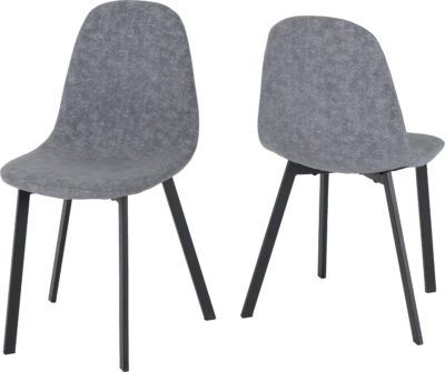 Berlin Dining Chairs (Set of 4) – Dark Grey Fabric | Modern &amp; Comfortable