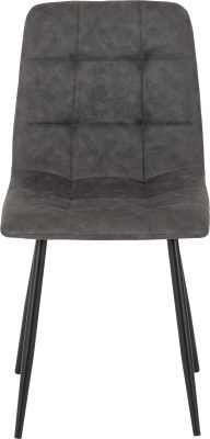 Fenton Chair (Box of 2) – Dark Grey Suede Fabric
