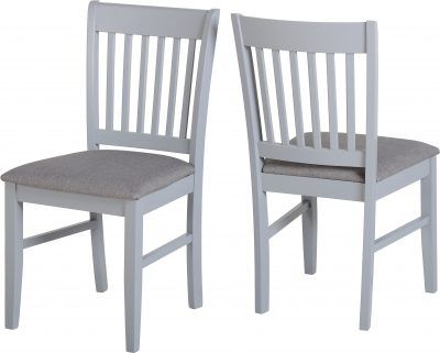 Oxford Chair (Box of 2) – Grey/Grey Fabric