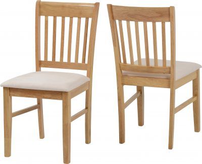 Oxford Chair (Box of 2) – Natural Oak/Mink Microsuede