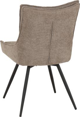 Lewis Swivel Chair (Box of 2) – Fawn Fabric