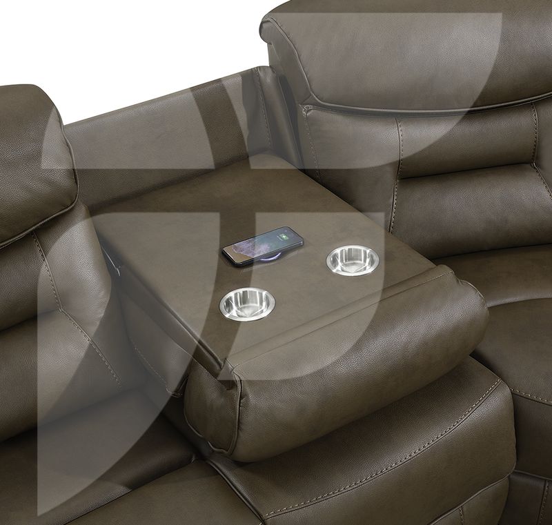 Leroy Corner Sofa – Chestnut &amp; Grey Options
