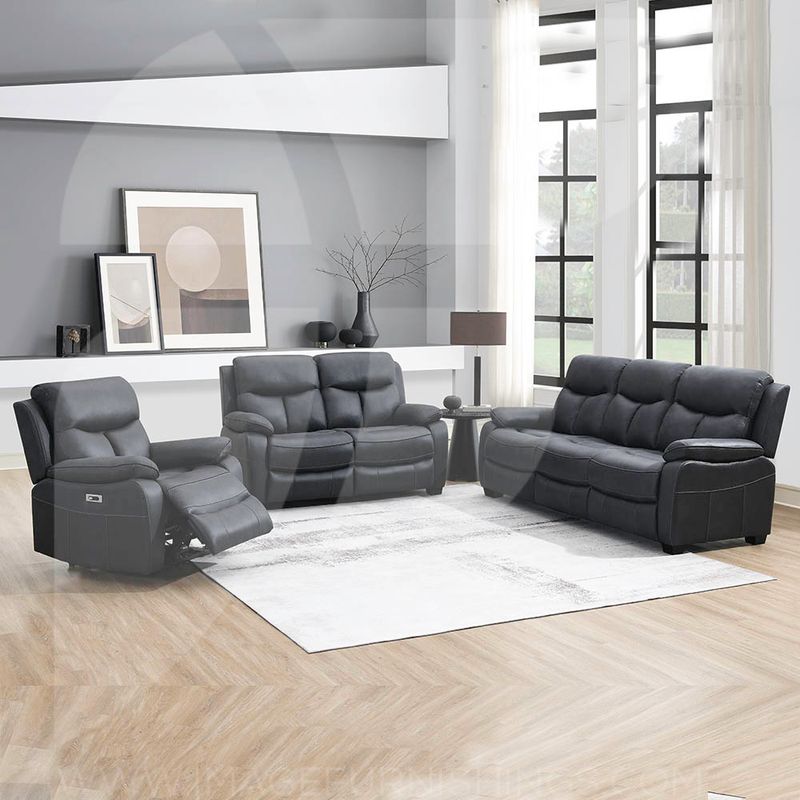Conrad Recliner Suite – Steel Blue