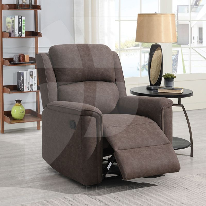 ​Dartmoor Recliner Suite – Brown &amp; Grey