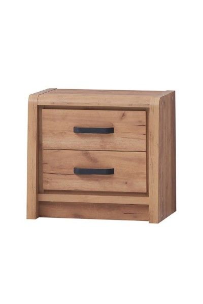 Francesca Bedside Locker – Painted Finish with Brushed Handles | Elegant Bedroom Storage