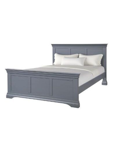 Daniella Bedroom Furniture Set – Solid Pine Grey Bed, Wardrobe, Chest &amp; Lockers