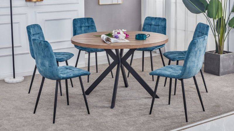 Fredrik Walnut Round Dining Table