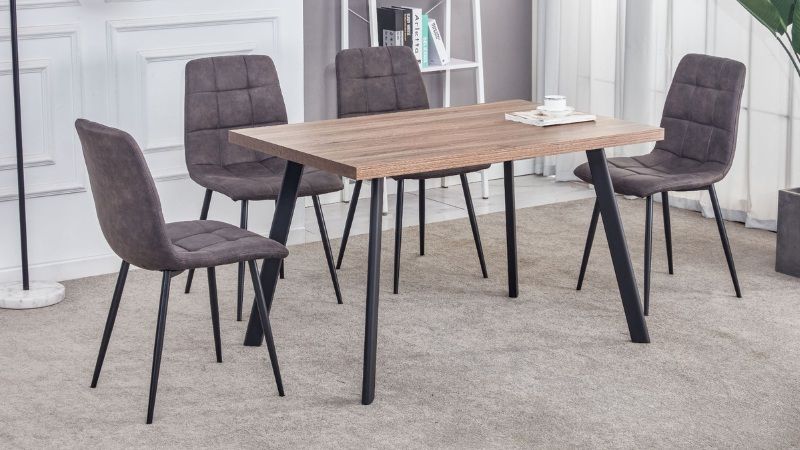 Fredrik Walnut 1.2m Fixed Dining Table
