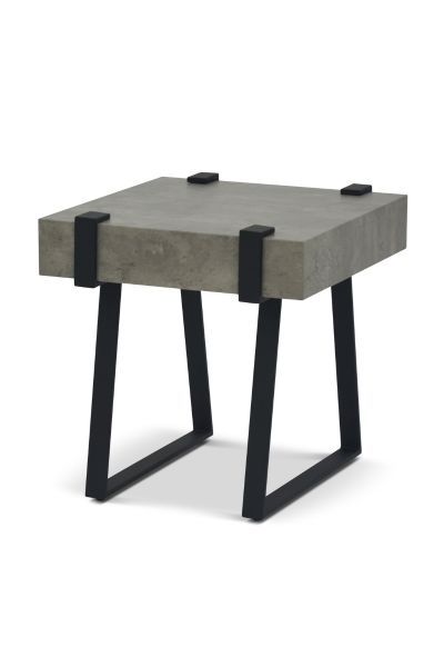 George Marble Grey Lamp Table