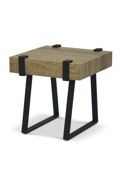 George Grey Oak Lamp Table