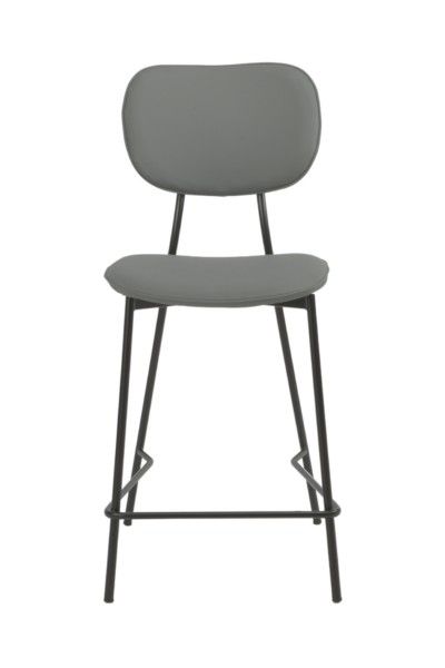 Capri Bar Stool – Grey Fabric