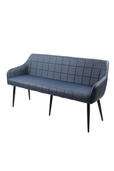 Branca Bench – Blue Fabric