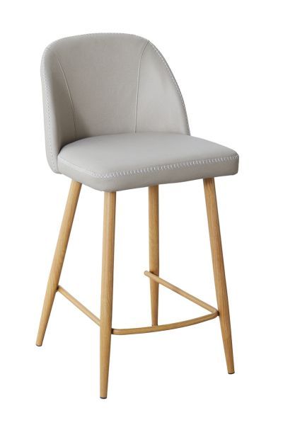 Leo Taupe Bar Stool