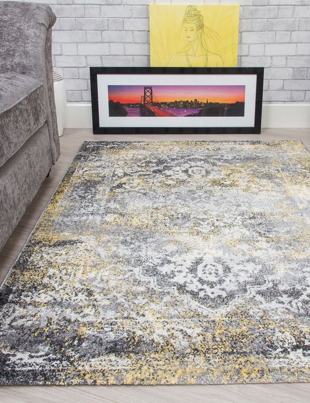 Antika Medallion – Yellow Rug