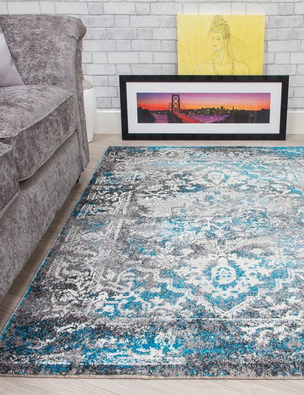 Antika Medallion – Teal Rug